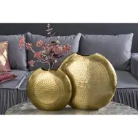 Invicta Elegante vazen set van 2 ORIENTAL 44cm goud in hamerslagpatroon - 41543