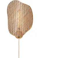 Good&Mojo Wandlamp Kinabalu, hout licht, Woon-/ Eetkamer, Bamboe, Wandlamp hout