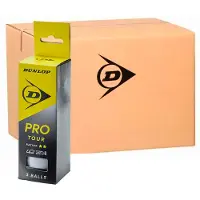 Dunlop 40+ Pro Tour Ping Pong Balls Box Geel 576 x 3 Balls