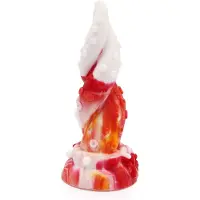 Kiotos Monstar - Dildo Beast OCTOPUS- 18 x 5 cm - Oranje/Wit/Rood