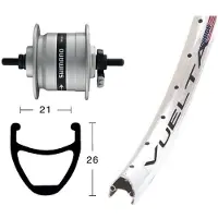 Exal Rodi Airline 1 Dynamo Shimano Dh3000 Voorwiel