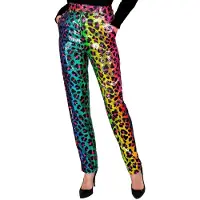 Hobby Hall Pailletten Foute Broek Regenboog Luipaard Vrouw