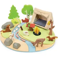 Tender Leaf Toys kampeerset houten speelgoed - kampeeravontuur voor kinderen.