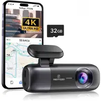 Redtiger F9 Lite Dashcam voor auto - Ultra 4K - Voor Camera - WiFi en GPS - met App - Dashcams - Sony Sensor - Nachtzicht - Parkeerbewaking - G Sensor - Loop opname -