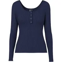 Pieces Shirt 'PCKitte' marine