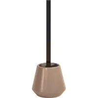 Spirella JOSHUA Cappuccino Toiletborstel Keramiek – WC Borstel met Houder – Badkamer Accessoires – 13,5 x 38,5 cm