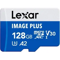 Lexar Image Plus 128GB MicroSD UHS-I V30 - R100 MB/s