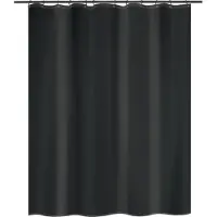 MSV Douchegordijn Polyester 120x200cm Zwart