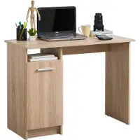 Homestyle4u Bureau, computerbureau, kantoorbureau, werkplek, ruimtebesparend, 50 x 100 cm, tafel van hout