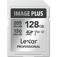 Lexar Image Plus 128GB SDXC UHS-I V30 - R205/W150 MB/s