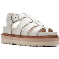 Clarks Dames Orianna Twist D-Fit Sandalen Off White