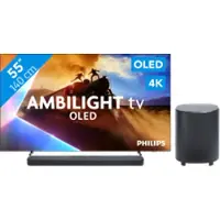 Philips Ambilight 55'' OLED760 4K (2025) + JBL Bar 500 M2 Zwart