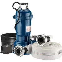 Wiltec vuilwaterpomp, 1100 W, dompelpomp met een capaciteit van 15.000 liter per uur, inclusief 20 meter slang. Pomp