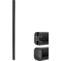 MCW Aluminium paal Sarthe WPC afrastering, pijlerpaal, insteeksysteem ~ 240cm, antraciet