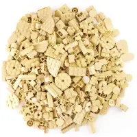 LEGO Steentjes, speciale lichtbeige kleur, gemengd assortiment, nieuw! Aantal: 800 stuks