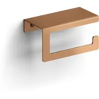 Clou Fold toiletrolhouder met cover, brons geb. PVD