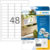 Herma power-etiketten nr. 10902 op A4-bladen, 1200 etiketten, 25 vellen