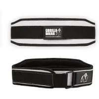 Gorilla wear Halterriem - 4 Inch Dames Lifting Belt - Zwart/Wit - L