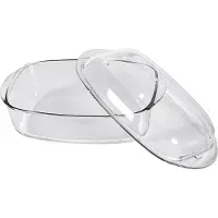 Pyrex - Essentials Schaal Rechthoek met Deksel 4,5 liter - Transparant