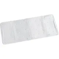 Wenko woodynox anti slip bad mat florida wit met zuignapjes materiaal zware kwaliteit rubber 90x36.5cm
