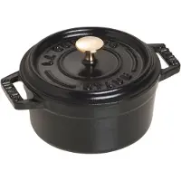 Staub Mini-Cocotte Gietijzer – Zwart, 10 cm, 0,25 l