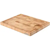 Continenta houten snijplank in Rubberwood - kopshout - 37 x 29 cm