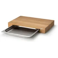 Continenta Snijplank eikenhout met 1 bak 32x48 cm