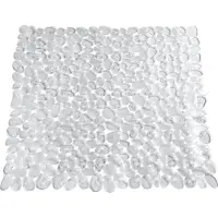 Wenko Anti-slip Douchemat Paradise 54x54cm transparant - Antislipmat voor douche - Met zuignappen