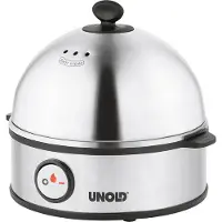 Unold Edel Eierkoker Controlelampje, BPA-vrij RVS, Zwart