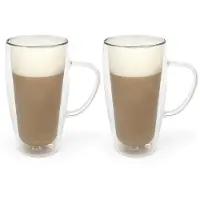 Bredemeijer - Dubbelwandige glazen cappuccino/latte macchiato 400ml (set van twee stuks)