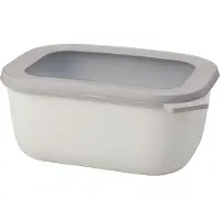 Mepal Meal prep bakje - Magnetronschaal - Cirqula rechthoekig 1500 ml - Nordic white