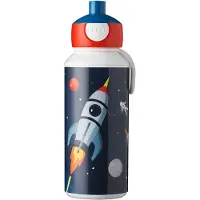 Mepal pop-up drinkfles Campus - 400 ml – Sluit goed af – Drinkbeker voor kinderen – Space