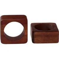 Asa selection Servetring Wood Vierkant