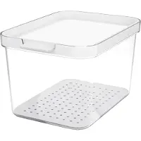 Rotho CAUMA Koelkastorganizer 13.6x18.4x11.3 cm 2.15L Wit/Transparant