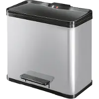Hailo Pedaalemmer Oko Duo Plus maat L 17+9 L zilver 0630-220
