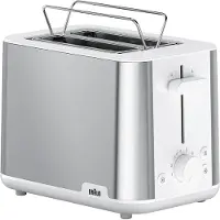 Braun HT 1510 WH Broodrooster zonder BPA roestvrij staal, wit