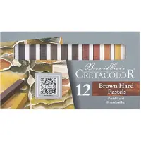 Cretacolor Pastelkrijtjes Hard Bruin/Rood 12-delig