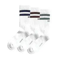 Björn Borg Core Crew Socks 3-pack Wit | Maat: 36-40