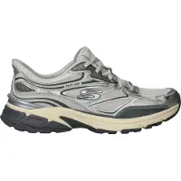 SKECHERS Sneakers laag 'Stamina' lichtgrijs / donkergrijs / zilver