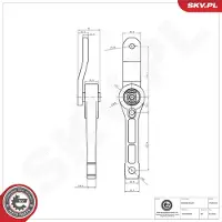 ESEN SKV Draagarm, wielophanging 69SKV472