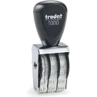 Trodat Classic 1000 Tekst-datum stempel Zilver