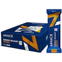Amacx Papaya-energierepen Doos Noga 35g 12 Eenheden