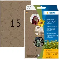 Herma Multipurpose-etiketten, Ø 32 mm, silphie-papier, permanent, om met de hand te beschrijven