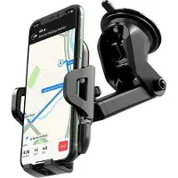 Hoco Telefoonhouder Auto Dashboard/Raam - GSM Houder - Stevige Zuignap - 360° Verstelbaar - Eénhandsbediening Auto Houder - Universeel - Auto Accessoires