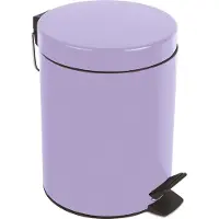Spirella Pedaalemmer 3L - SYDNEY - Lavendel - Staal - Voor Badkamer of Toilet