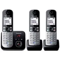 Panasonic Draadloze telefoon KX-TG6823 Trio met antwoordapparaat Zwart