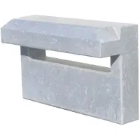 VASP Brievenbusplaat Zwolle - Belgische Blauwe Hardsteen - 32x17x5 Cm