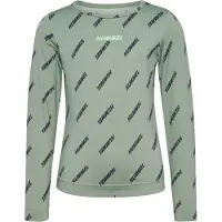 Hummel Functioneel shirt 'Silje' donkerblauw / pastelgroen / lichtgroen