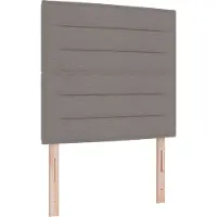 vidaXL Boxspring bed met matras met LED Taupe 120 x 200 cm Stof