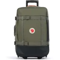 Fjällräven Trolley 'Färden' olijfgroen / koraal / zwart / wit